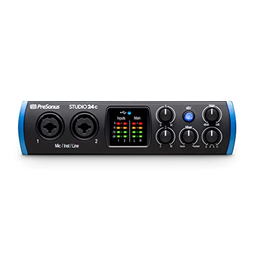 Presonus Studio 24 C - Interfaz de audio USB-C a 24-bit / 192 kHz