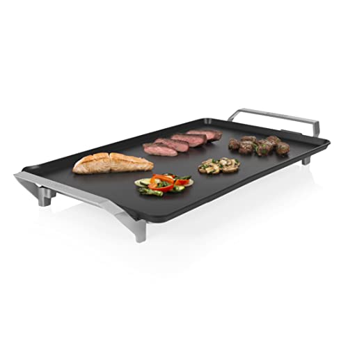 Princess 103120 Table Chef Premium XXL, Plancha extragrande 60 x 36 cm, cocina sin aceite de aluminio fundido con revestimiento antiadherente, Asas frías al tacto, Termostato regulable, 2500 W