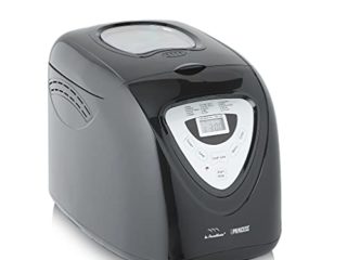 Princess 152009 Panificadora Completamente automática óptimo para dietas Especiales y alergias, Gluten, 15 programas, Temporizador Digital, Capacidad de 900 Gramos, Negra, 18/8 Stainless Steel, Negro
