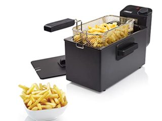 Princess 182727 Freidora eléctrica, Zona Fría, 2000 W, Volumen de 3 L, Temperatura hasta 190ºC, Negro