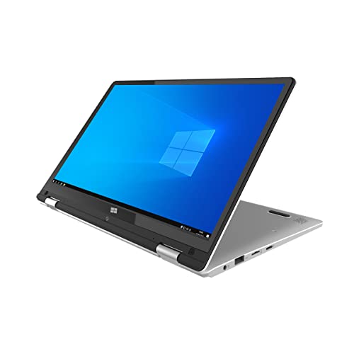 PRIXTON Flex Pro - Ordenador Portátil con Pantalla Táctil 11'6 Pulgadas, Sistema Operativo Profesional Windows 10 Pro, Procesador Intel Celeron N4020, 4GB RAM / 64GB, Teclado en Español