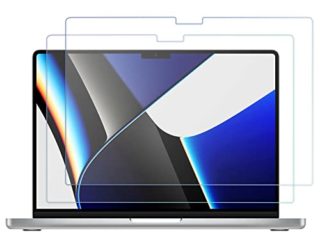 ProCase 2 Piezas Protector de Pantalla para MacBook Pro 14¨ 2021 M1 Pro/M1 Max, Vidrio Templado Salva Pantalla de MacBook M1 Pro/Max 14 Pulgadas -Cristal
