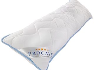 PROCAVE Almohada Lateral, Funda TopCool, Cojín Transpirable de Lactancia o para Embarazo. 40x145 cm, Made in Germany