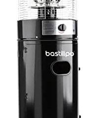 Prometeo Black 11K - Estufa de gas para Exteriores -Estufa para jardin o terraza de 11KW - Propano o Gas butano - Radio de acción 20-30m² - Bastilipo (0807)