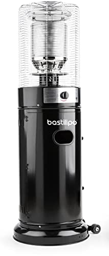 Prometeo Black 11K - Estufa de gas para Exteriores -Estufa para jardin o terraza de 11KW - Propano o Gas butano - Radio de acción 20-30m² - Bastilipo (0807)