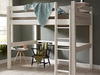 Promo Alfred & Compagnie – Cama alta 140 x 200 barreras sobreelevadas Lilja blanco