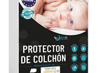 Protector de Colchón Impermeable para Cuna (60 x 120) - Cubre Colchón Transpirable, Hipoalergénico, Anti-bacteriano, Anti-acaros - Tratamiento Nueva Generacion: Optima Proteccion - Garantia de 10 anos