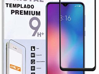 - Protector de Pantalla Curvo para XIAOMI MI 9 SE / MI9 SE, Negro, Cristal Vidrio Templado Premium, 3D / 4D / 5D