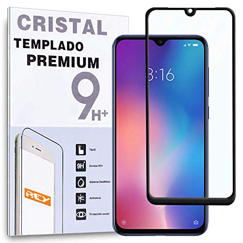 - Protector de Pantalla Curvo para XIAOMI MI 9 SE / MI9 SE, Negro, Cristal Vidrio Templado Premium, 3D / 4D / 5D