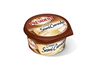 Président Crema de Queso Semicurado Tarrina, 125g