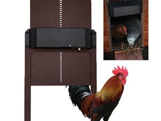 Puerta Automática para Gallinero, Gallinero De Totalmente Automático con Sensor De Luz para El Cuidado De Aves De Corral