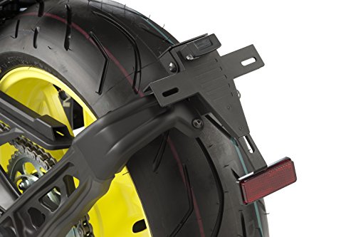 Puig Soporte Portamatrículas Puig 9394N Negro para Yamaha MT-09 17'-18', Negro, Yamaha