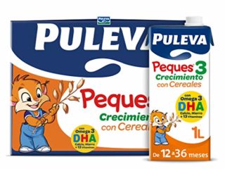 Puleva Peques Leche Infantil de Crecimiento con Cereales Tipo 3 - 6 x 1 L