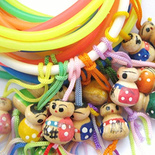 Pulsera de goma con Chinito de la Suerte. 10 unidades .
