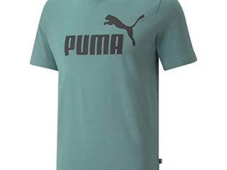 PUMA Camiseta con Logotipo de ESS (S) Shirt, Hombre, Azul Mineral, M