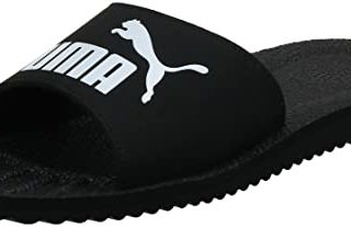 PUMA Purecat, Sandalias, para Unisex adulto, Negro (black-white), 42 EU