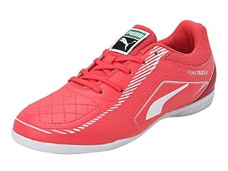 PUMA TRUCO II Jr, Zapatillas de fútbol sala, Unisex niños, Multicolor (Sunblaze Puma White Urban), 37 EU