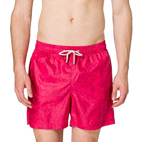Punto Blanco Seashore Bañador para Hombre, Rojo, Grande