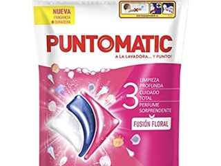Puntomatic Cápsulas Tricámara - Detergente Lavadora para Ropa Blanca y de Color, Quitamanchas |10 lavados