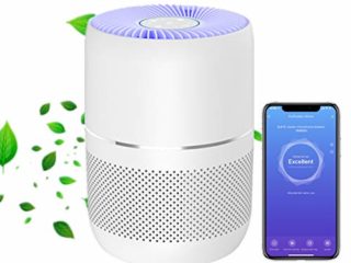 Purificador de Aire con filtro Hepa H13, 30m² CADR 125m³/h. WIFI compatible APP Smart Life, Alexa & Google Home. Elimina Alérgenos, Humo y agentes biológicos. Y Aromaterapia.