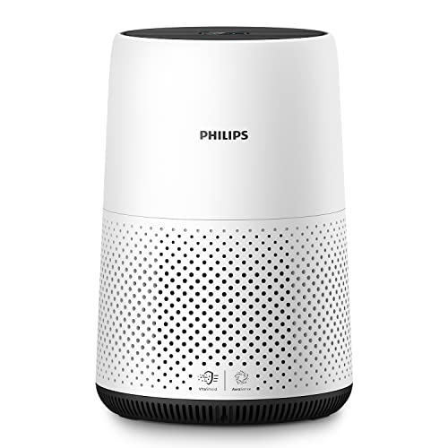Purificador de Aire Serie 800 Philips - Elimina Gérmenes, Polvo y Alérgenos en Estancias de hasta 49 m², 3 Velocidades, Modo Sueño (AC0820/10)