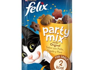 Purina Felix Party Mix Original Snacks, golosinas y chuches para gato 8 x 60 g