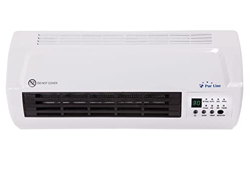 PURLINE HOTI M50 Calefactor cerámico Split de pared 1000W / 2000W con mando a distancia y termostato regulable