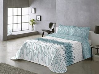 Purpura Home Colcha bouti Termosellada Estampada Reversible de Verano y Entretiempo, Varios Modelos, Medidas y Colores (Cama de 150 cm, Modelo 3)