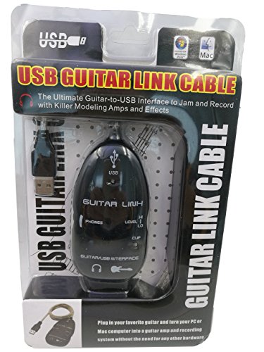 QiCheng&LYS Cable de Audio de Enlace Para Guitarra USB a USB, Adaptador de Grabación de PC/Mac