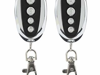 QiliLuck - Mando a distancia universal para puerta de garaje, 433,9 MHz, con cuatro canales para llave antigua, 2 unidades