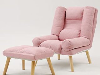 QJYNS Sillón Chaise Longue 2 En 1 para Interiores, Moderno Sofá Cama Individual con Almohadas, Sillón Reclinable con 3 Ángulos Ajustables, Sillón Convertible para Sala De Estar Y Dormitorio Suave