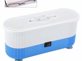 Qkiss Dispositivo de limpieza ultrasónica Dispositivo de limpieza de gafas Limpiador Dispositivo de limpieza de baño ultrasónico Limpiador casero para gafas Joyas Relojes impermeables