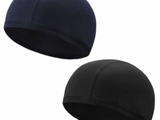 QKURT Ciclismo Skull Cap, 2pcs Respirable Verano Sombrero de Casco Correr Hat Gorra Calavera Ciclismo Gorro Deportivo