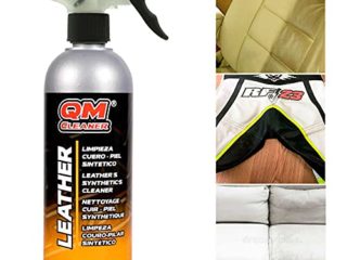 QM Cleaner LEATHER | Limpiador para cuero, piel y polipiel - Ideal para sillones, tapicerías de vehículos y complementos (Bolsos, chaquetas...) - 500ml