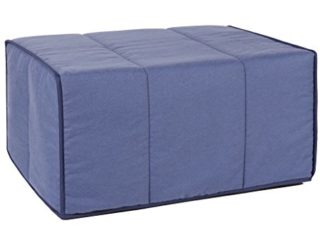 Quality Mobles Plegable, Puff Cama, Azul, 80 X 180 Cm