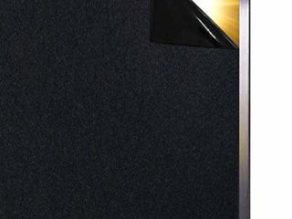 Qualsen Película para Ventanas Vinilo Negro para Ventana Estática Opaco Decorativa Vinilo Cristal Ventana Opaco Anti-UV （44.3 x 200 cm）