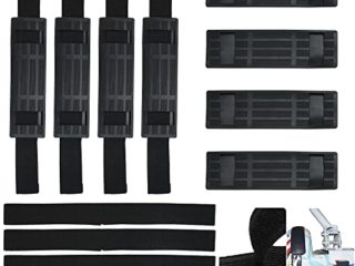 QUCUMER 8 Pcs Correas Ajustables para Carro Hoverboard 54cm/21.26 pulgadas Correas Silla Hoverboard Cinta Hoverboard Repuesto Correas para Hoverkart Hover Board Go de Kart + 8 Protectores de Correas