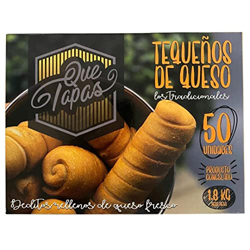 Que tapas Tequeños tradicionales, palitos rellenos de queso envueltos en masa crujiente - (50 Unidades)