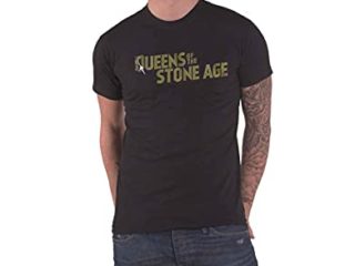 Queens Of The Stone Age Tee: Bullet Shot Logo - X-Large - Black - Unisex