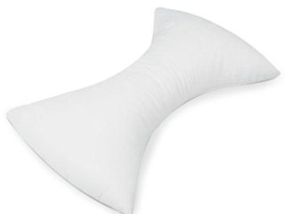 Queraltó Almohada cervical con forma de mariposa, color blanco, 56 x 38 x 14 cm