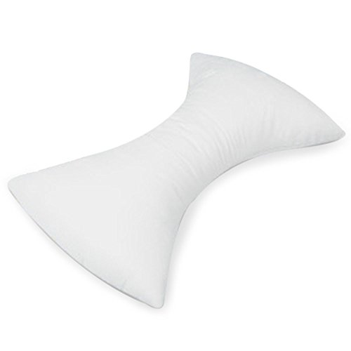Queraltó Almohada cervical con forma de mariposa, color blanco, 56 x 38 x 14 cm
