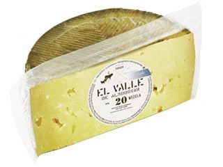 Queso Curado Artesano de Leche Cruda - 100% Puro de Oveja, El Valle de Almodóvar- Excelente Sabor intenso y Textura Cremosa- Queso Gourmet- Media Pieza ( 1,5 kg aprox.)