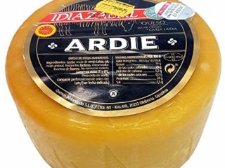 Queso Idiazabal Ahumado Aldanondo Ardie - Elaborado con Leche Cruda de Oveja Latxa - Peso Aproximado 1000 gramos - ideal para tapa, ración, ensalada, tosta, relleno, salsas y postres.
