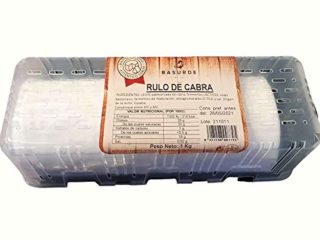Queso Rulo de Cabra - Peso del Producto 1 Kilo por Unidad - Queso de Cabra Alto en Nutrientes - Producto con Bajo Contenido en Grasas - Ideal para Ensaladas (1 Rulo de Cabra)