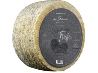 QUESOS LA ALDEA | Queso Artesano de Oveja Semicurado | Con Trufa | Cuña de 0,75 kg | Kits y Packs de Quesos | Disponible: Entero, en Cuartos o Mitades