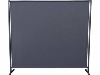 Quick-Star Tabique Móviles de una pieza 180 x 178 cm para el Jardín Balcón Casa Plegable Separadores de Ambiente Gris