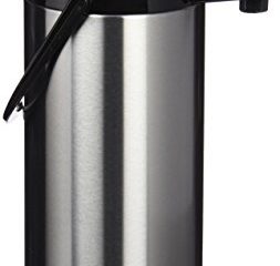 Quid 7520006 Xylon - Isotermo Café con Surtidor Doble Pared Vidrio/ Acero Inoxidable, 1.9 Litros, color Negro