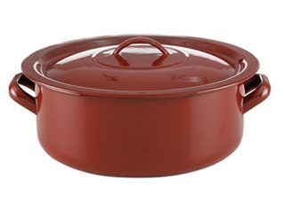 Quid Ôcuisine Cacerola 18 CM C/Tapa Clasico QD, Acero esmaltado, Marrón