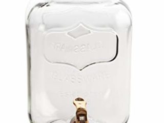 Quid DISPENS C/T Cobre Mens REL 4L Habitat QD Dispensador de Bebidas con Grifo, Vidrio, 4 litros