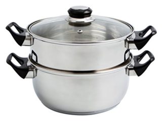 Quid Gastro Fresh Set Vaporera + Cacerola 22Cm con Tapa INOX, Acero Inoxidable, 9.43 cm
